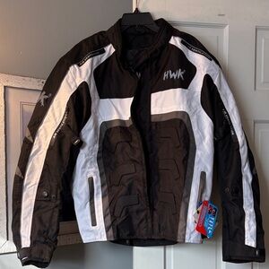 HWK large power skin motorcycle jacket. NWT!!